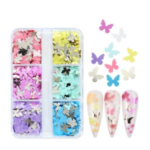 Bướm lấp lánh long lanh bướm long lanh paillettes phụ kiện móng móng tay nghệ thuật Sequins để làm thủ công tự làm