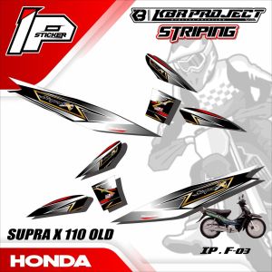 Striping SUPRA X 110 OLD - Sticker Striping Variasi List HONDA SUPRA X 110 OLD IP.F-03 Design IP Sticker