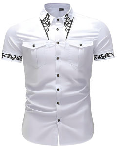 Áo sơ mi nam tay cộc sang chảnh thòi thượng  chất mềm mịn thoáng mát - N97