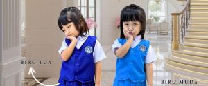 Set Seragam dan Rompi TK/Paud Nasional Laki-Laki dan Perempuan Panjang/Pendek