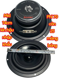 Loa mid 14cm SOWAY - phi 70 côn 25 công suất 50w - giá 1 cái - loa trung kín hậu