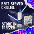 ERISTOFF Premium Vodka - 700ml / 70cl, 37.5% ABV - Charcoal Filtered, Triple Distilled Vodka Spirit. 