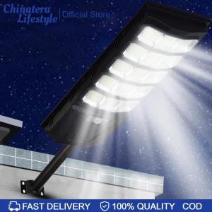 Large Solar Street Lights IP65 Waterproof Solar Light Outdoor LED Street Light with Remote Control for Yard Driveway Parking