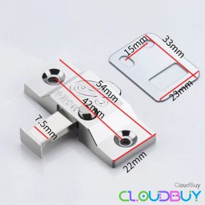 C.B.【Ready in Stock】 Zinc Alloy Spring Bolt Safety Lock Buckle Bolt Automatic Spring Latch Anti-theft Bolt