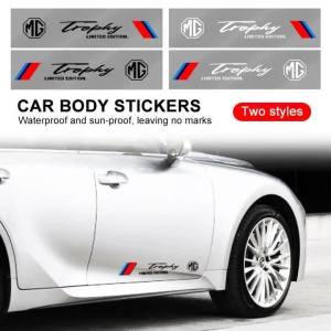 kkmf Car Side Door Body Styling Stickers Waterproof DIY Vinyl Protection Decals for MG ZS HS MG3 MG4 EV MG5 MG6 MG7 Hector 5B9Z4