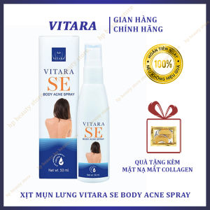 Xịt Mụn Lưng Vitara SE Body Acne Spray Thái Lan 50ml - Giảm Thâm Mụn Lưng Cánh Tay Ngực Và Cổ Nhanh Chóng