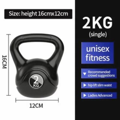 【Local Delivery】Premium Fitness Kettlebell Gym Training Plastic Coated Kettlebell Dumbbell Weightlifting壶铃 Popular fitness Primary equipment for weight lifting Kettle bell for exercising and building muscles.