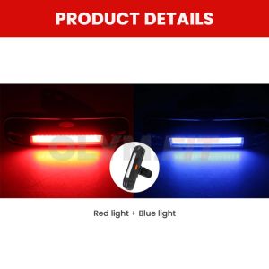 Lampu Sepeda Depan Belakang Tahan Air Waterproof LED Rechargeable Bicycle Lamp Light