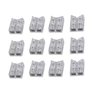 12Pcs LED Corner Connector With Screw Fixing Clear Light Strips Fixing Clip Electrical Wire Accessory Easy to Use
