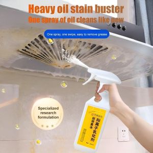 Kitchen Oil Cleaner Multifunctional Foam Type No-Disassembly Cleaning Heavy Oil Stains Net Household Kitchen Strong Degreasing家用油污净多功能清洗剂