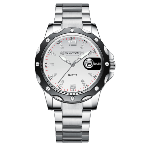 Jam Tangan Pria Kasual Bisnis Waterproof Original Asli Tahan Air Luminous Bercahaya Stainless Steel Tahan Karat Kalender Date Kaca Pembesar Quartz Analog Aksesoris Arloji Mens Watches New Model Fashion Import Cowok Keren Kaca Tebal Tahan Gores -JV20