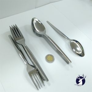 12PCS STAINLESS STEEL SPOON AND FORK 1.5MM / THICK CUTLERY SET / KUTSARA AT TINIDOR (55S/F)