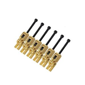 อานจักรยานล็อกสองระบบล็อค6ชิ้นเครื่องปรับระดับสายกีต้าร์ไวเบรโตกีตาร์ไฟฟ้าบริดจ์แซดเดิลเทโมโล่กีตาร์ไฟฟ้า