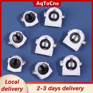 [COD] AqToCna Ship within 24 hours 5Pcs T5 T8 Fluorescent Light Holder G5 G13 Base Non-Shunted Heat-Resistant Lamp Socket AC 500V 2A For LED Fluorescent Light Tube