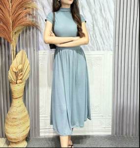 CRS  - EUNRI LONG DRESS / DRESS LONG TURTLE NECK KASUAL KOREA -PN