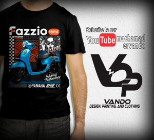 FAZZIO retro 1KAOS MOTOR YAMAHA FAZZIO RETRO - KAOS DISTRO PRIA WANITA - KAOS PENDEK KATUN MURAH - KAOS CUSTOM