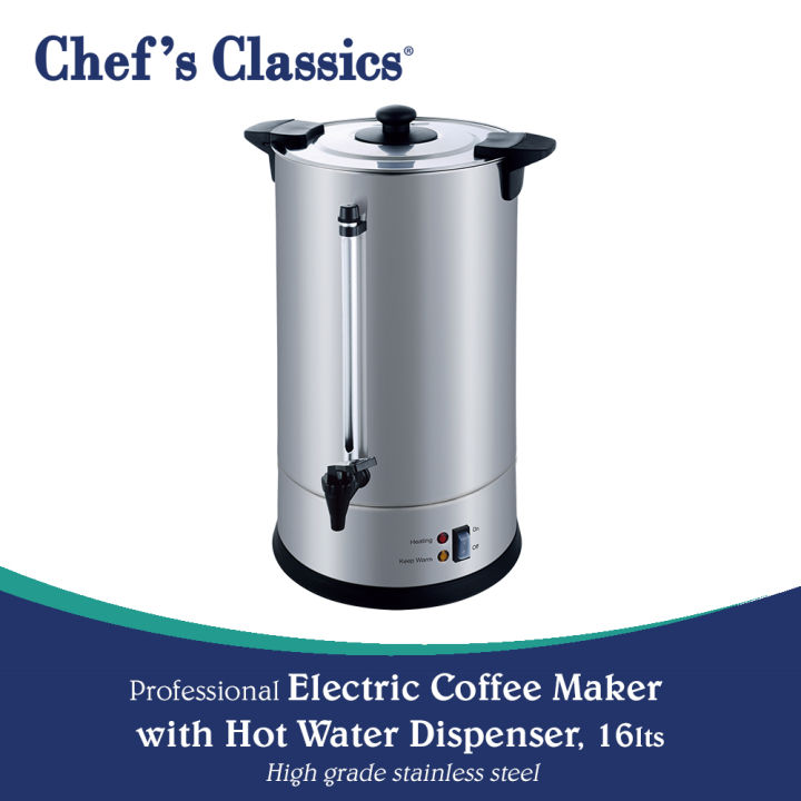 Chef's Classics Professional Stainless Steel Electric Coffee Maker with