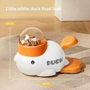 Đồ Chơi Tương Tác Hình Vịt Vàng Cho Chó Mèo Đồ Chơi Thả Hạt Thức Ăn Cho Thú Cưng
