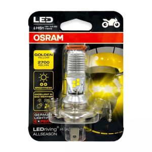 BULB MOTORCYCLE HEADLIGHT WITH BLUE PARK LIGHT T19 WAVES DESIGN GOOD QUALITY