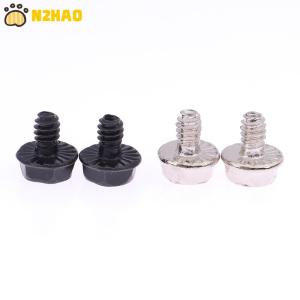 【N2HAO】 100Pcs Toothed Hex Computer PC Case Hard Drive Motherboard Mounting Screws For Motherboard PC Case CD-ROM Hard Disk