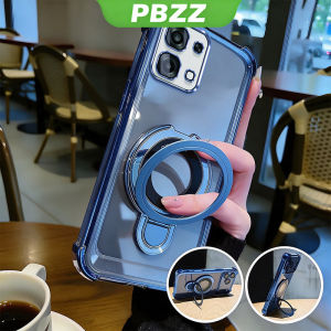 Case For OPPO A6C A6X A6 PRO 4G A6T Pro A6S A6 5G Phone Casing Softcase Shockproof Cover New Design Aesthetic Airbag Transparent Cute Pink With Holder For Girls