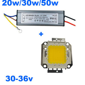 Bộ điều khiển đèn LED & chip AC110V-265V 30-36V cho đèn pha đèn đường Highbay Cung cấp biến áp nguồn 10W 20W 30W 50W IP66 cung cấp điện 600mA 900mA 1500mA