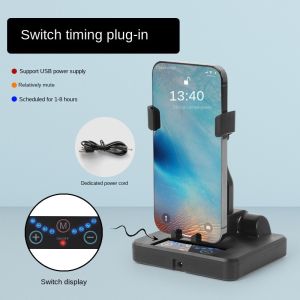 Phone Shaker for Steps USB Counter Rechargeable Compatible for Pokemon Go Walker Brush Step Artifact Mute Timed Swinger Stand