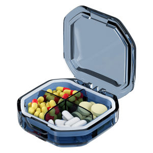 Tablet Cutter Splitter Portable Pill Box Medical Kit Drug Box Useful Grinder Splitter Divider Pill Case Medicine Storage Bins