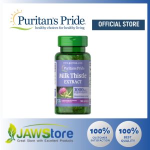 Puritans Pride Milk Thistle 4:1 Extract 1000 mg (Silymarin) 1000 mg 90 Softgels Item #001944
