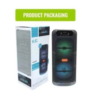 GTS-1565 6.5 Inches Portable Wireless Bluetooth Twin Loudspeakers Electronics Sound Wireless Party Speaker Wiith Free Microphone