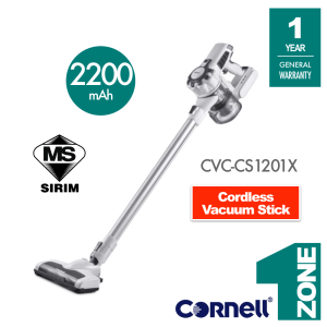 Cornell 12kPa Cordless Wireless Stick Vacuum Cleaner - Model: CVC-CS1201X