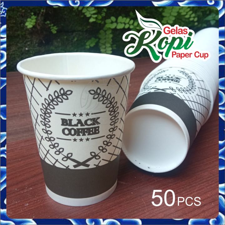 Gelas Kertas Kopi Cup Tahan Panas 240ml Paper Cup 8 Oz Coffee Tea Cup Cup Kopi Lazada 1004