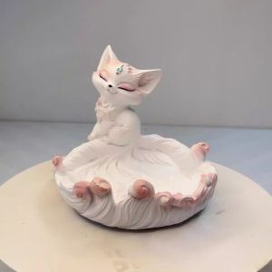 MICANGP Nhựa Đồ trang trí lưu trữ trên bàn Dễ thương Hiện đại Giá lưu trữ chìa khóa trang sức Trang trí bàn làm việc Trang trí Tượng động vật Lối vào