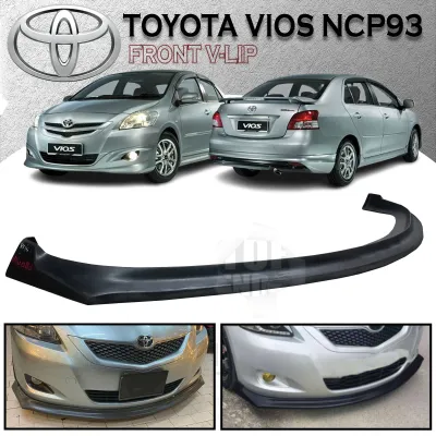 TOYOTA VIOS NCP93 2008-2012 FRONT V-LIP MATERIAL (PU) POLYURETHANE SKIRT LIP BODYKIT