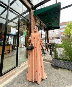 Glamz jihan gamis terbaru pesta mewah elegan modern kekinian dress wanita baju muslim terlaris
