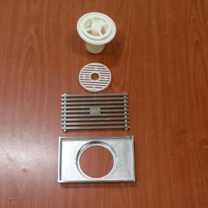 D bathnor rectangle forged brass anti pest and anti smell floor trap in nickel finished140 x 90 x 10/16/60H mm