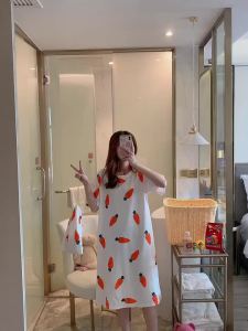 LZD  Đồ Ngủ Nữ Mùa Hè Phong Cách Hàn Quốc Đồ Ngủ Nữ Váy Ngủ Mùa Hè Ngắn Tay Nữ Bộ Đồ Mặc Nhà Mùa Hè Học Sinh Đáng Yêu Size Lớn