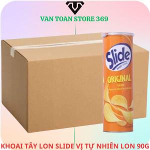 Bánh lát khoai tây SLIDE vị nguyên bản lon 90g