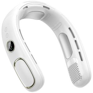Safe and Efficient Cooling Fan Semiconductor Digital Display Hanging Necks Fan USB Rechargeable Wearable Air Conditioner