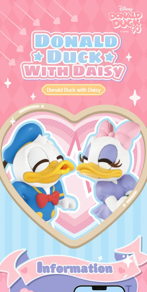52TOYS Disney Donald Duck with Daisy Series Blind Box Figure Toy