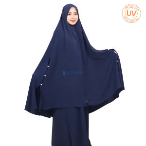 Khimar handsplit raudhah soft shade UV protection by alsyahra exclusive