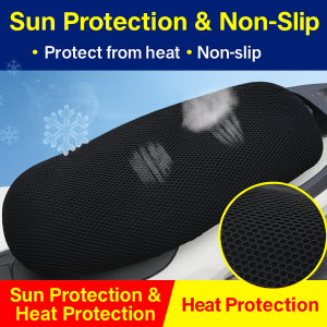 Electric Bicycle Cushion Cover  Battery Car Sun-Proof and Breathable Cushion Cover Electric Car Seat Cover Saddle Cover All Year Round Neutral