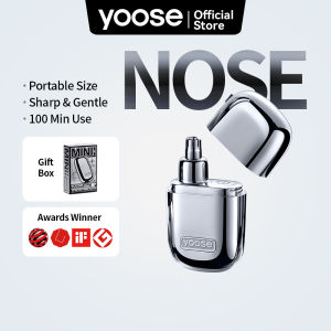 yoose N1 Nose Trimmer Mini Portable Travel Electric for Man Woman Ear Nose Painless Rechargeable Waterproof Gift Box 有色 鼻毛修剪器