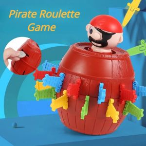 Running Man Pop Up Pirate Coin Bank Lord Barrel Roulette Game Bucket Toy Fun Saving Box Kids Coin Container