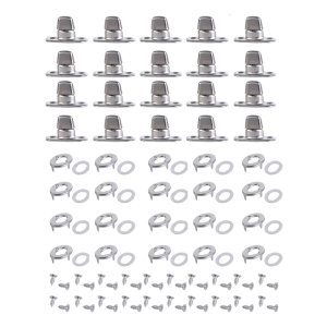 Pack of 20 Sturdy Stainless Steel Materials Twist Lock Fasteners Turn Button Eyelet and Studs for Boats and Furniture
