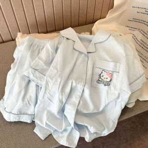 Smile_Home  ชุดนอนลายการ์ตูนเเฟชั่นใหม่ ชุดนอนผู้หญิงน่ารักๆ สินค้าขายดี  แขนสั้น เสื้อคอปก เนื้อผ้านิ่ม ใส่สบาย   พร้อมส่ง อก 24- 42 นิ้ว