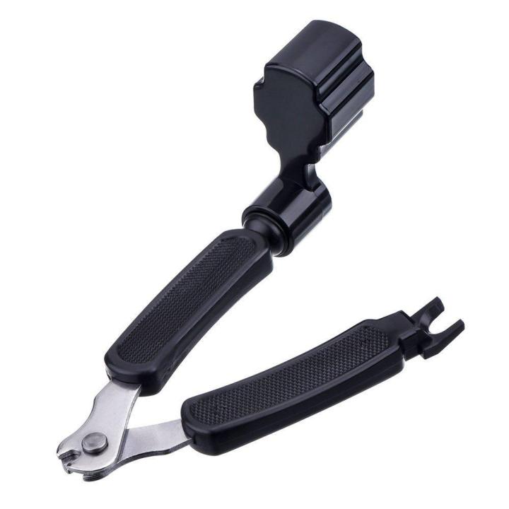 Black 3 in 1 Multifunction Guitar String Winder String Cutter Pin