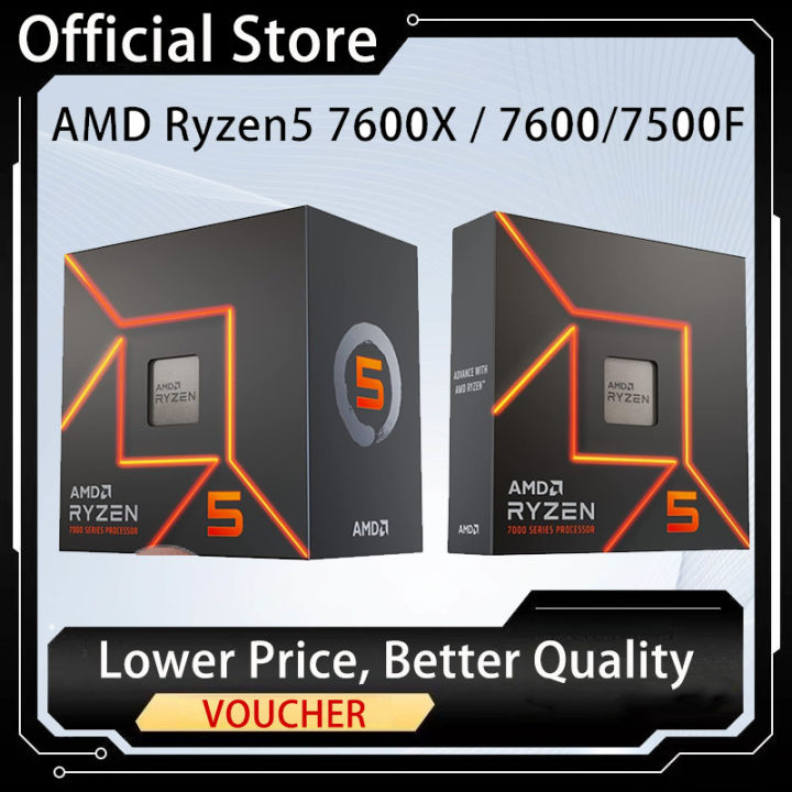 AMD Ryzen 5 7600 Ryzen 7 7700 7800x3d Ryzen 9โปรเซสเซอร7900x3d AMD R9 7950X Ryzen5 AMD Ryzen