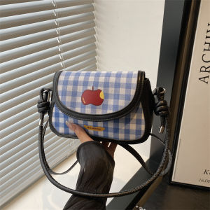 EchoBliss  กระเป๋าสะพายขนาดเล็กสไตล์สก็อตพร้อมสายโซ่สำหรับชุดแต่งตัวทุกวันที่หวาน ๆ