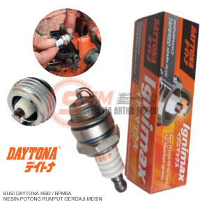 Daytona Ignimax 4982 Busi BPM6A Mesin Potong Rumput Gergaji Alat Fogging Spark Plug 2T
